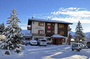 Hotel La Cambuse durante o inverno