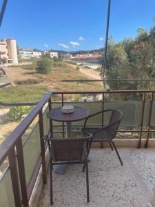Svalir eða verönd á Seaside Argo apartment