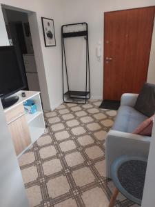 Televízia a/alebo spoločenská miestnosť v ubytovaní Apartament Królewiecka 45a Centrum Weekendy parter blisko Amfiteatr