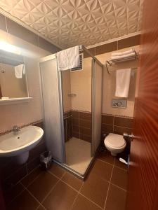 Koupelna v ubytování Hotel Akyildiz