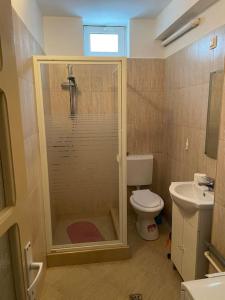 Koupelna v ubytování Csomor Apartman