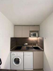 Køkken eller tekøkken på AU BORD DU LAC