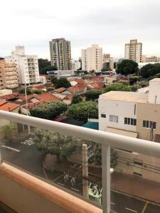 a view of a city from a balcony at Apartamento todo mobiliado - Completo! in Sao Jose do Rio Preto