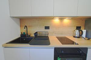 Kuchyň nebo kuchyňský kout v ubytování Guesthouse Viktorija Flat - Deluxe Apartment + 13 fotografií