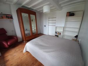 Postel nebo postele na pokoji v ubytování Une parenthèse en bord de mer