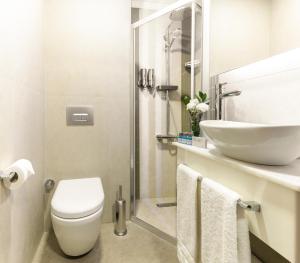 Koupelna v ubytování Rast Hotel Sultanahmet