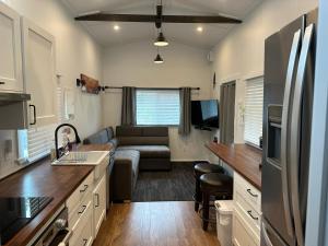 Kuchyň nebo kuchyňský kout v ubytování Chims Cabins - Port Alberni