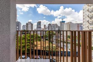 Balkón nebo terasa v ubytování 360 Mirant Vila Madalena