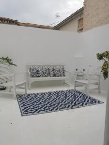 Posezení v ubytování Beach Room Calasol