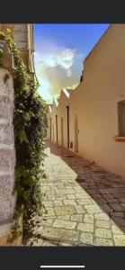 an alley with ivy growing on the side of a building at Casa Vacanza SANTA TERESA in Brindisi
