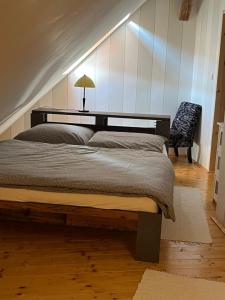 Ένα ή περισσότερα κρεβάτια σε δωμάτιο στο Apartmán siedmy div
