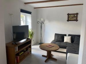 TV/trung tâm giải trí tại Ferienwohnungen Sieversdorf