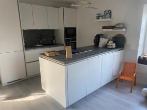 Nhà bếp/bếp nhỏ tại Ferienwohnungen Sieversdorf