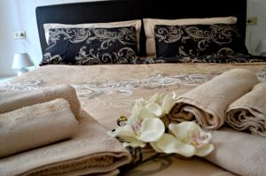 Tempat tidur dalam kamar di La Casa Dei Viaggiatori