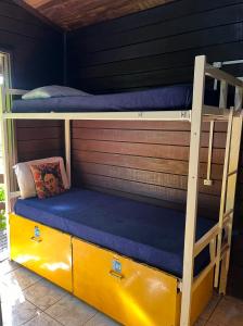a couple of bunk beds in a room at Vibe House Hostel in Florianópolis