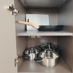 Kuchyň nebo kuchyňský kout v ubytování Morava apartmán 4 Uherské Hradiště Šafaříkova 855