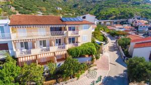 an aerial view of a town with a building at Podgora apartment no.5 in Podgora