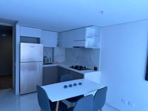 Kjøkken eller kjøkkenkrok på Apartamento nuevo amoblado