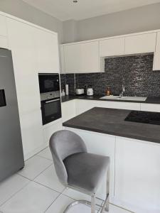 Kuchyň nebo kuchyňský kout v ubytování Belle Luxury Apartments