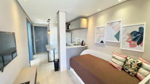 Postel nebo postele na pokoji v ubytování Ariana Apart Hotel Canasvieiras