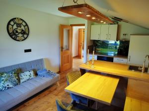 Posezení v ubytování Ferienwohnung Max Hofreiter