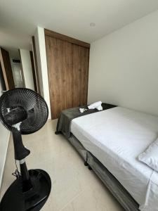 Postel nebo postele na pokoji v ubytování Duplex La Mesa Cundinamarca