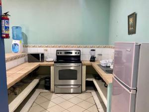 Kuchyň nebo kuchyňský kout v ubytování Horus Suite Apartamento