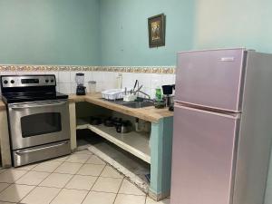 Kuchyň nebo kuchyňský kout v ubytování Horus Suite Apartamento