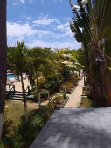 Studio Apt on 7 Mile Beach at Negril Beach Club外面的花园