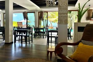 Posezení v ubytování Canopus Retreat Thulusdhoo