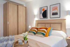 Llit o llits en una habitació de Apartamento en puerto de javea