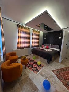 Posezení v ubytování Dirilis Banarya Apart hotel
