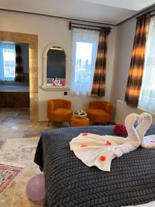 Posezení v ubytování Dirilis Banarya Apart hotel