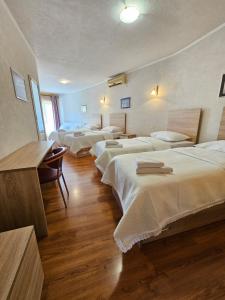 Llit o llits en una habitació de Hotel Prvan