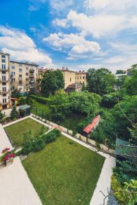 an aerial view of a park in a city at 4Seasons﻿ Apartments Cracow in Kraków