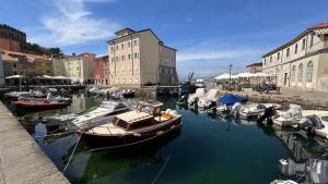 un groupe de bateaux est amarré dans un port dans l'établissement Casa di Giovanni - Italien, à Muggia