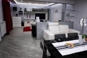 Posezení v ubytování Villa Rea comfort e relax