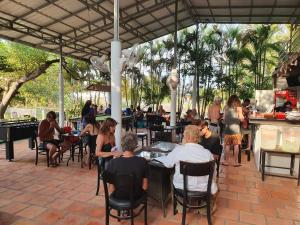 Restaurace v ubytování Bohemiaz Resort and Spa Kampot
