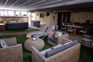 Posezení v ubytování Villa Rea comfort e relax