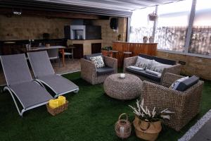 Posezení v ubytování Villa Rea comfort e relax