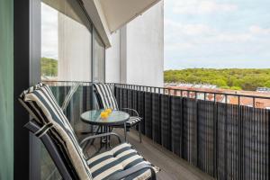 Balkón alebo terasa v ubytovaní Apartamenty Horyzont SeaView by Rent like home