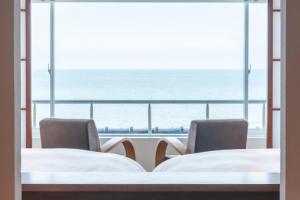 Χώρος καθιστικού στο Kameya Hotel