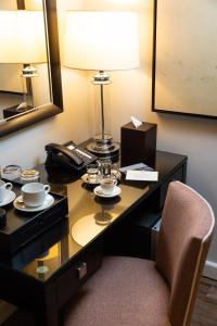 Ein Sitzbereich in der Unterkunft Boutique Hotel Stari Grad
