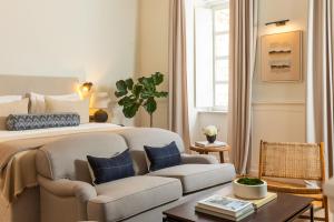 Ein Sitzbereich in der Unterkunft Boutique Hotel Stari Grad