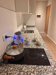Virtuvė arba virtuvėlė apgyvendinimo įstaigoje Confortabile Apart
