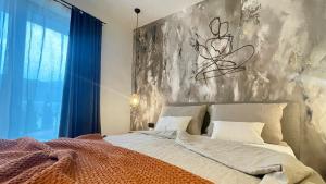 Ένα ή περισσότερα κρεβάτια σε δωμάτιο στο Apartment Viktoria