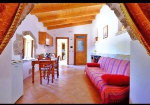 A seating area at Masseria Bianca
