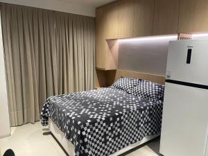 Cama ou camas em um quarto em Apartamento luxo, tipo Studio no West Fit Mossoró