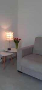 A seating area at Flora