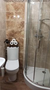 Koupelna v ubytování Pokoje u Basi